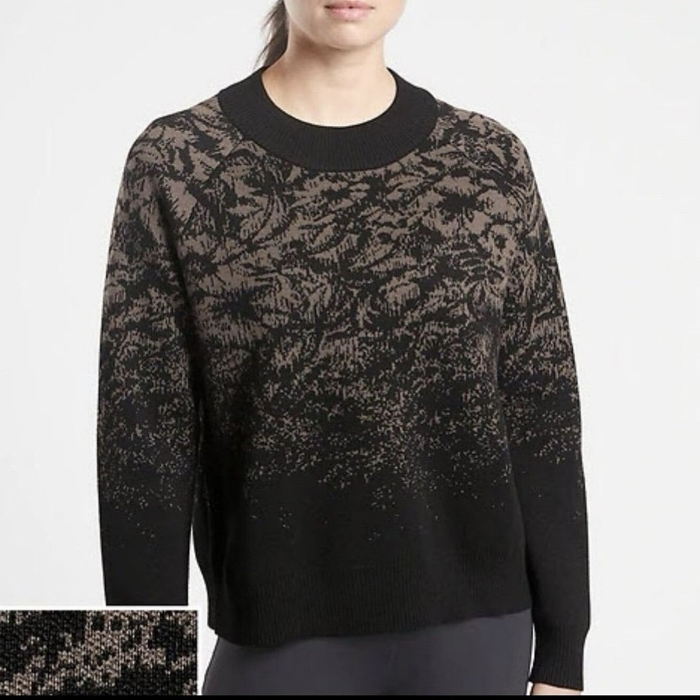 Black and Brown Patterned Women's Sweater